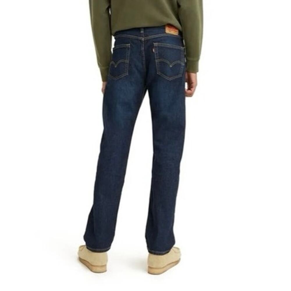 Levi's 505 Straight Leg Jeans in Dark Blue Denim W29 L32 - Picture 2 of 8